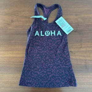 Bolso Lululemon Cool Racer Hawaii Edición Limitada Patter Borgoña Ligero - Imagen 1 de 2