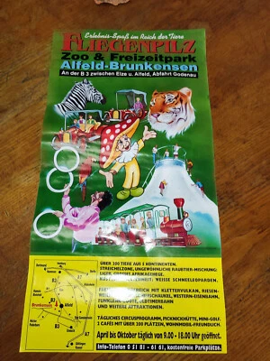 Plakat Circus Fliegenpilz Freizeitzoo Alfeld Brunkensen Freizeitpark Zirkus - Bild 1 von 4