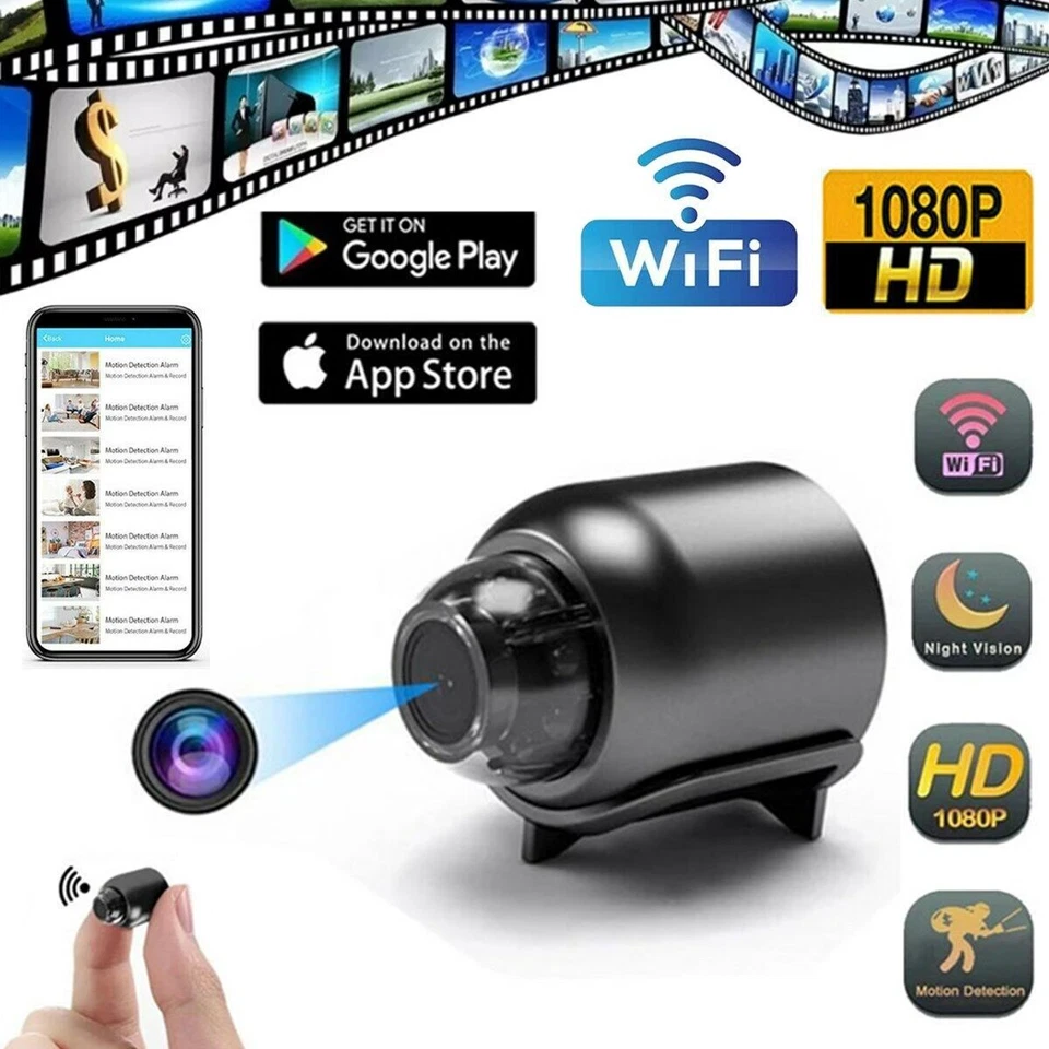 Mini Kamera 1080P HD Video Bewegung Nachtsicht Cam WLAN Camcorder Sicherheit X5 - Bild 1 von 4
