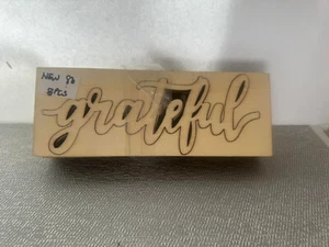Wood "Grateful" Sign (8 pcs) $20 NEW #83 - Picture 1 of 2