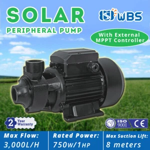 DC Peripheral Solar Water Pump Surface QB Booster 750W 3000L/H 60m + Controller - Picture 1 of 9