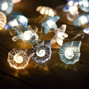 Luce stringa oceano conchiglia impermeabile stelle marine luci stringa tema spiaggia - Foto 1 di 14