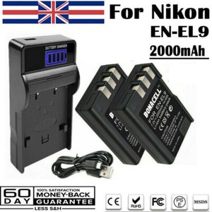 Batterie EN-EL9 EN EL9A EN EL9 ENEL9 da 2400 mAh