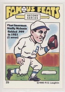 1980 Laughlin Famous Feats Second Series Stuffy McInnis #29