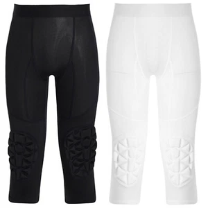 Kids Boys Shorts Padded Bottoms Elastic Waistband Tights Sports Pants Cycling - Picture 1 of 25