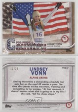 2018 Topps US Olympic & Paralympic Team and Hopefuls Gold /25 Lindsey Vonn