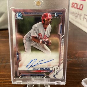 2021 Johan Rojas Bowman Chrome CPA-JR Auto Phillies 1st Bowman