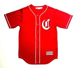 Camiseta deportiva pequeña retro rara Majestic Cincinnati Reds Red Medias 1869 para hombre - Imagen 1 de 5