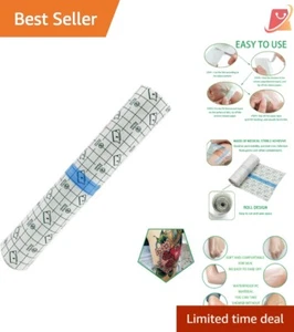 Tattoo Aftercare Bandage Roll 10"x2 Yard Waterproof Film Adhesive Healing Wrap - Picture 1 of 9