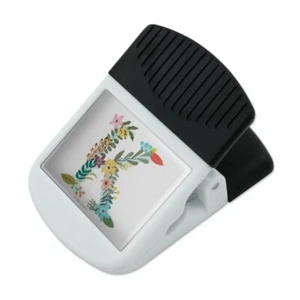 Monograma floral letra K imán refrigerador nevera clip colgante - Imagen 1 de 4