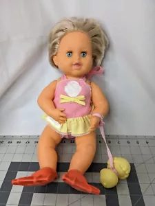Ideal Rub a Dub Doll 1989 Duck Schwimmflossen Badeanzug - Bild 1 von 15