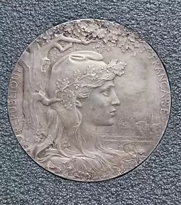 *Medaglia partecipazione Olimpiadi estive Francia Parigi 1900 II (bordo bronzo inciso) - Foto 1 di 2