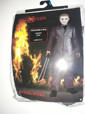 Хэллоуин 2 Майкл Майерс костюм комбинезон и маска ребенка большой размер 12-14 новый - Изображение 1 из 4