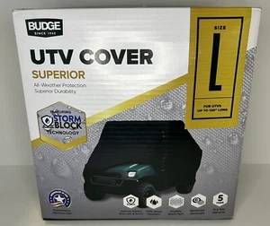 Budge StormBlock UTV Cover, Waterproof Outdoor Protection, Black, Up to 130 In - Picture 1 of 4