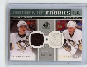 2011-12 SP Game Used Authentic Fabrics Dual #AF2CS Sidney Crosby/ Staal /100
