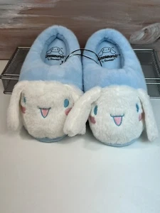 Sanrio Cinnamoroll Plush Slippers New w/tags Sz 7/8 Women’s Or 5/6 House Shoes - Picture 1 of 10
