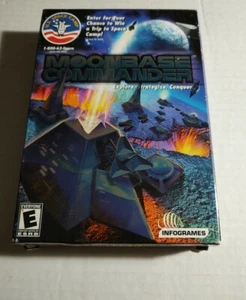 MoonBase Commander PC IBM WIN 98 2000 Me XP Star Moon Base Space Wars BIGBOX - Picture 1 of 5
