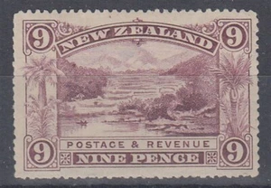 NEW ZEALAND 1898 PICTORIALS 9d PINK TERRACES LONDON PRINT FINE MINT ID:61/D63491 - Picture 1 of 1