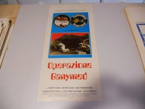LOCANDINA ORIGINALE OPERAZIONE GANYMED RAINER ERLER 1977 - Imagen 1 de 1