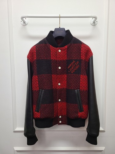 LOUIS VUITTON（LV） Giacca Bomber Louis Vuitton Nero Rosso Damier Varsity 54 130620514