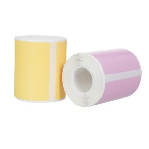 (Pink)Thermal Label Paper Round Label Barcode Price Size Name Blank Labels TDW - Afbeelding 1 van 7