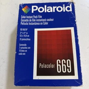 Polaroid Polacolor 669 Color Instant Pack Film - 20 Fotos versiegelt - abgelaufen 11/03 - Bild 1 von 6