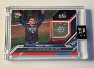 8/10* Freddie Freeman 2024 Topps Now WSC-3C - Serie Mundial Gold Confetti Dodgers - Imagen 1 de 3