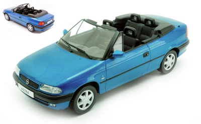 MODELLINO AUTO STATICO DIECAST WHITEBOX OPEL ASTRA F CABRIO 1994 BLU SCALA 1:24 - Immagine 1 di 4