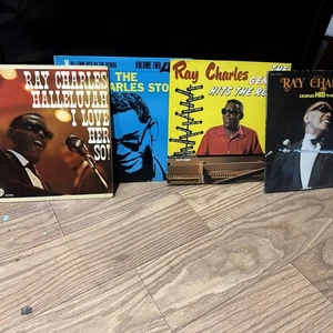 Ray Charles Record Lot Of 9 - Picture 1 of 18