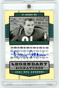 2004 Upper Deck Legends Legendary Signatures Doug Atkins Autograph Bears HOF - Picture 1 of 2