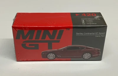 Mini GT 420 - Bentley Continental GT Speed Candy Red LHD - Nuevo/Sellado Foto 1 de 4