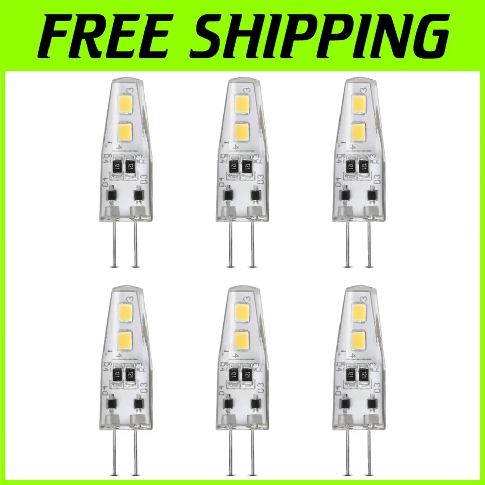 Dimmable G4 LED Bulb 10W Halogen Replacement 6-Pack - Image 1 of 4