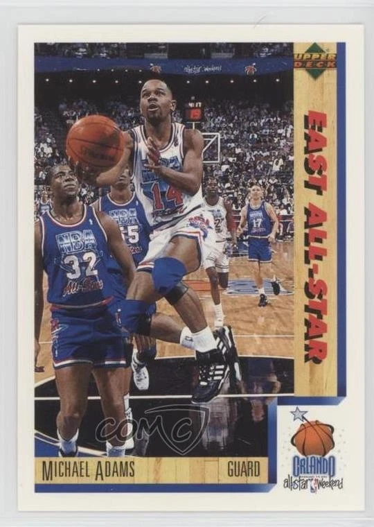 1991-92 Upper Deck International Spanish Michael Adams #8 - Image 1 of 2