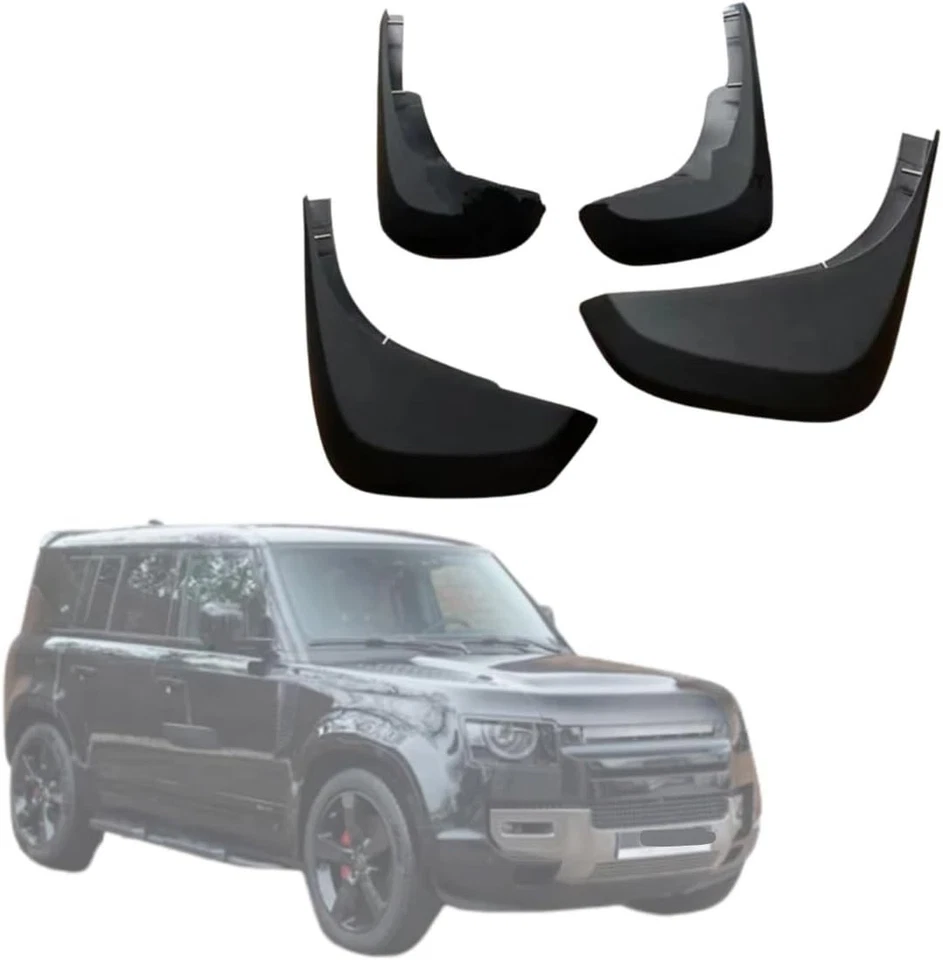 Guardabarros POWECHPX negro mate compatible con modelos Land Rover Defender, delanteros Foto 1 de 4