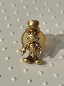 Spilla vintage Disney membro del cast Jiminy Cricket tono oro ambientalità LE 3D rara - Foto 1 di 3