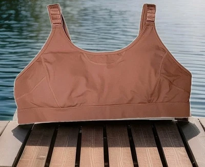 Duluth Trading Co Sports Bra XXL  High Impact Adjustable Straps Wireless Pink - Image 1 of 4