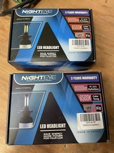 Nighteye 4x 72W 9000LM H7 LED Headlight Kit Bulbs 6500K Bright Hi-Lo Beam - Picture 1 of 7