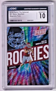 2018 Panini National Convention Baker Mayfield Magnetic Fury /99 CGC 10 (RC) - Picture 1 of 2