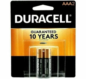 Duracell AAA 2 Pack Coppertop Alkaline Batteries - Picture 1 of 2