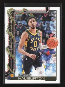 2025-26 Topps Holiday #H38 Tyrese Haliburton Indiana Pacers - Picture 1 of 2