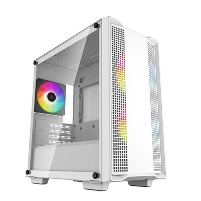 Deepcool Cc360 Wh Argb Micro Atx Case With Tempered Glass Side Window Panel 1 X - Image 1 of 1