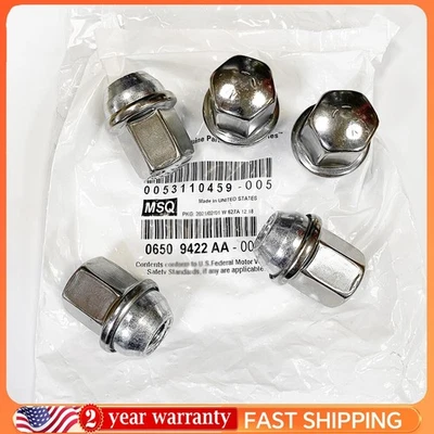 5x Wheel Lug Nut 06509422AA for Jeep Wrangler Dodge Ram 1500 2500 3500 2011-2026 - Image 1 of 3