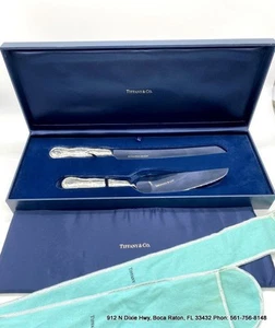 TIFFANY & CO. Sterling Silver Vintage SET of 2 American Garden Cake Serving Set - Picture 1 of 10