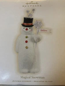 Hallmark Andenken Christbaumschmuck Frosty Believe Magischer Schneemann 2009 - Bild 1 von 7