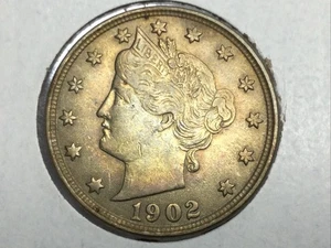 1902 Liberty Nickel in almost uncirculated - Picture 1 of 2