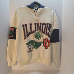 Felpa Illinois Citrus Bowl Fighting Illini 1990 grande vintage RARA Dodger - Foto 1 di 14