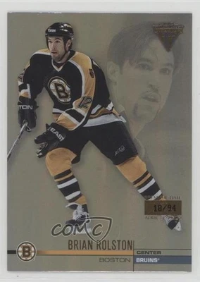 2001-02 Pacific Private Stock Titanio Fecha de estreno/94 Brian Rolston #9 Foto 1 de 2