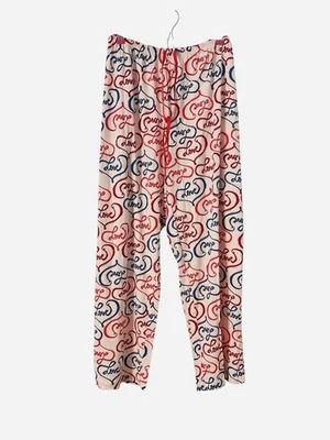 HUE Basic Printed Knit Long Pajama Sleep Pants Pink/Blue/Red Plus Size 2X - Image 1 of 4