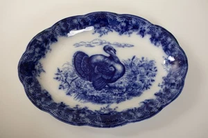 Wedgwood & Co Royal Porcelain (HSE-LC1/JSF6) Clytie Turkey Platter 16" Flo Blue - Picture 1 of 15