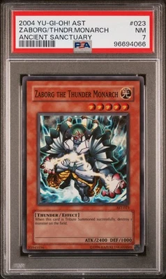 Yu-Gi-Oh! - Ancient Sanctuary Zaborg the Thunder 2004 AST-023 Unlimited PSA 7 - Image 1 of 2